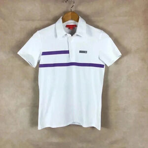 REDVANLY Women's Striped Polo Shirt Size Medium